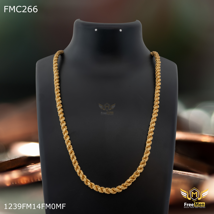Freemen New south design golden chain For Men - FMMCA266