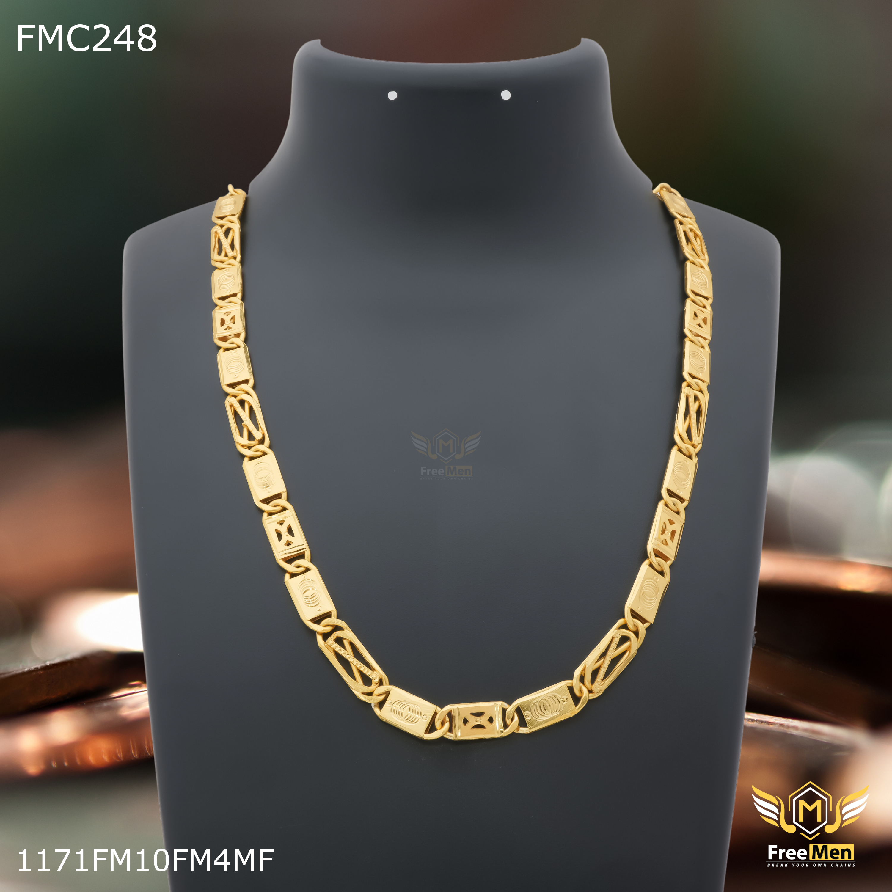 Gold chain 2025 biscuit design