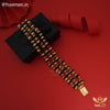 Freemen 3 Line Black Rudraksh Best Quality Bracelet for men - FM153