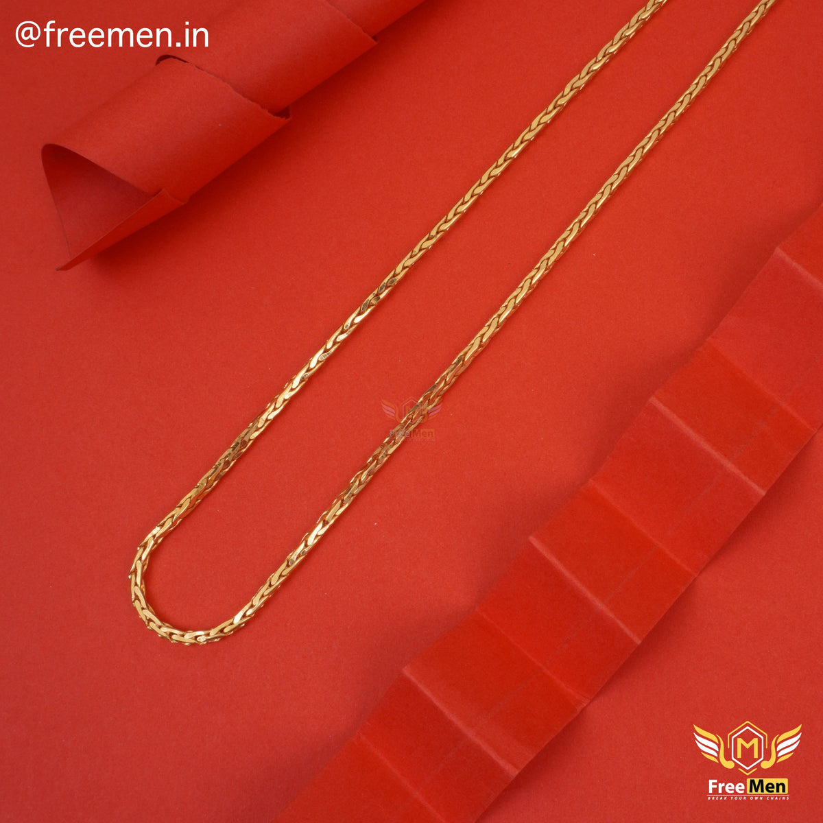 Freemen Nice Snake Lite Golden Chain for Mans - FM296 – Freemen®