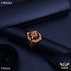 Freemen lion fash Ring with red stone - FMRI64