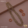 Freemen Three Line Rudraksha Golden Mala for Man - FMRU015