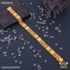 Freemen Gold plated traditional 3 line Bracelet for Man - FMGB70