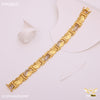 Freemen Gold plated hexagon braslate with ad for Man - FMG63