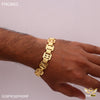 Freemen Gold plated laser cutting X braslate for Man - FMG62
