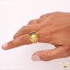 Freemen Oviform Yellow AD Design Golden Ring - FMRI27