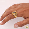 Freemen Back stone AD Net Golden Ring - FMRI57