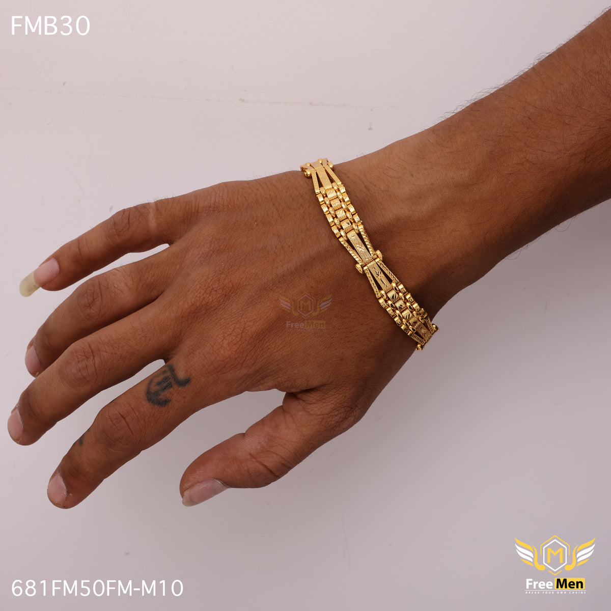 Freemen Damru X Shape Design Bracelet for Men - FMB30 – Freemen®