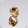 Freemen Back stone AD Net Golden Ring - FMRI57
