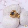 Freemen Back stone AD Net Golden Ring - FMRI57
