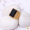 Freemen Beautiful black Pinch AD Golden Ring - FMRI45
