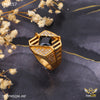 Freemen Back stone AD Net Golden Ring - FMRI57