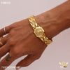 Freemen Beautiful AD Lion face Golden Bracelet For Men - FMB48