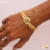 Freemen Beautiful AD OM Golden Bracelet For Men - FMB47