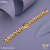 Freemen Beautiful AD Lion face Golden Bracelet For Men - FMB48