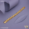 Freemen Sparkling Diamond Wristlet Golden Bracelet - FMB52