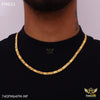 Freemen Gold Plated comma mark Nawabi BiscuitChain for Men - FMGC155