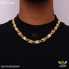 Freemen Gold Plated Nawabi Lotus OBO Chain for Men - FMGC149