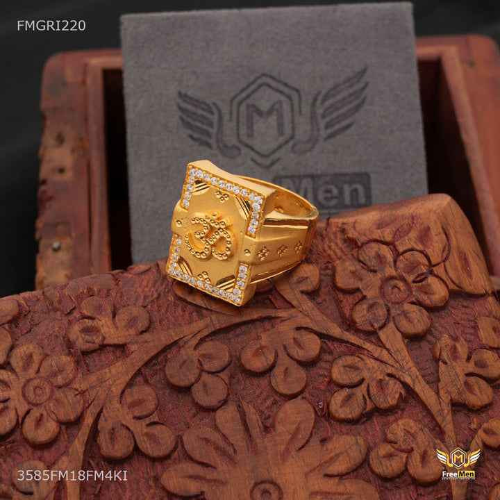 Shini Squar AD Box with OM Ring design for men - FMGRI220 – Freemen®
