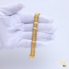 Freemen Gold plated traditional 3 line Bracelet for Man - FMGB70