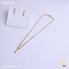 Freemen 1gm Balls Delicate Necklace With Earring for women - FWGN03
