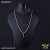 Freemen 1gm Balls Delicate Necklace With Earring for women - FWGN03