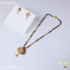 Freemen 1gm Flower Two Line Mangalsutra With Earring for women - FWGM030