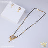 Freemen 1gm Half Circle AD Mangalsutra With Earring for women - FWGM024