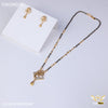 Freemen Square Design mangalsutra With Earring for women - FWGM026