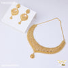 Freemen 1GM gold forming necklace with earring for women - FWGN002