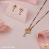 Freemen Square Design mangalsutra With Earring for women - FWGM026