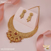 Freemen 1GM Flower cutting necklace with earring for women- FWGN001