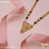 Freemen 1gm Three line gold plated mangalsutra for women - FWGM64