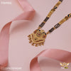 Freemen Three line Mor design mangalsutra for women - FWM66
