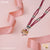 Freemen Two line pink ang gree mangalsutra for women - FWM68