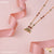 Freemen One line pink ang gree mangalsutra for women - FWM69