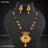 Freemen 1MG Two line AD mangalsutra with earrings for women - FWGM83
