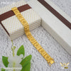 Freemen lion face havy gold plated Bracelet for Men - FMGB118