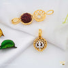 AD Trishul with Net Ball RudrakshaPendent for Men 
