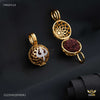 AD Trishul with Net Ball RudrakshaPendent for Men 