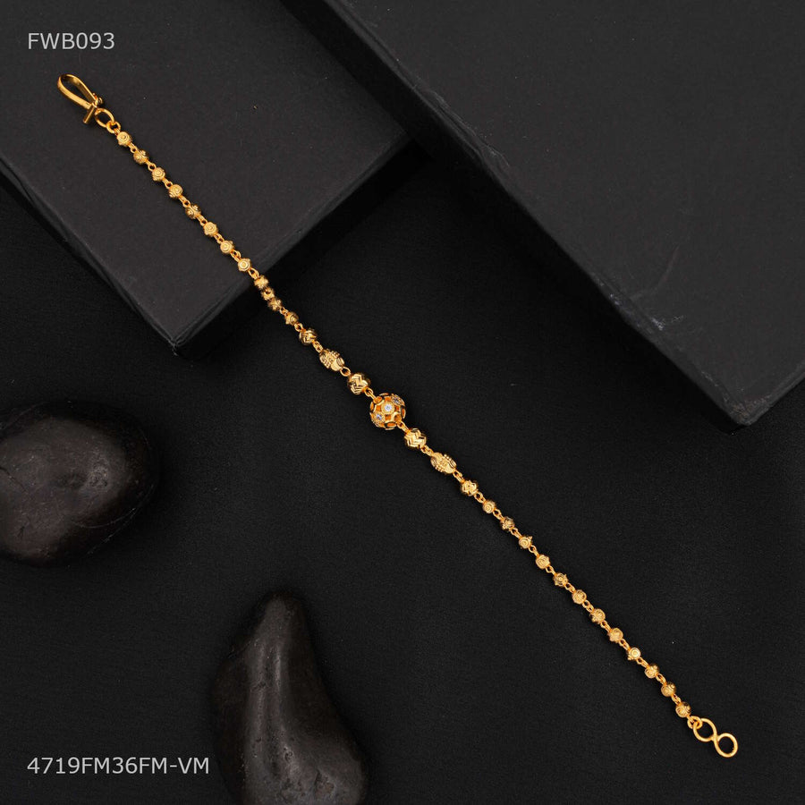 AD with Golden Ball Bracelet For Women - FWB093
