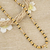 Pipe Rudraksha mala gold bal