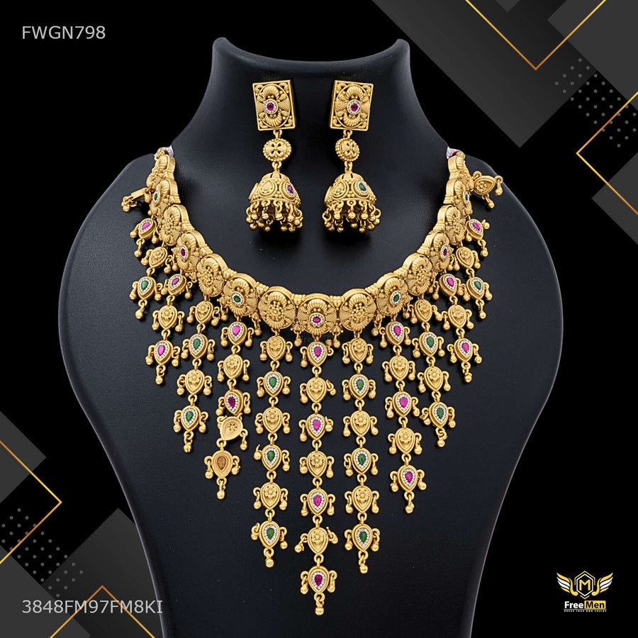 Antique Choker with Jhumar Designe Necklaces for women - FWGN798
