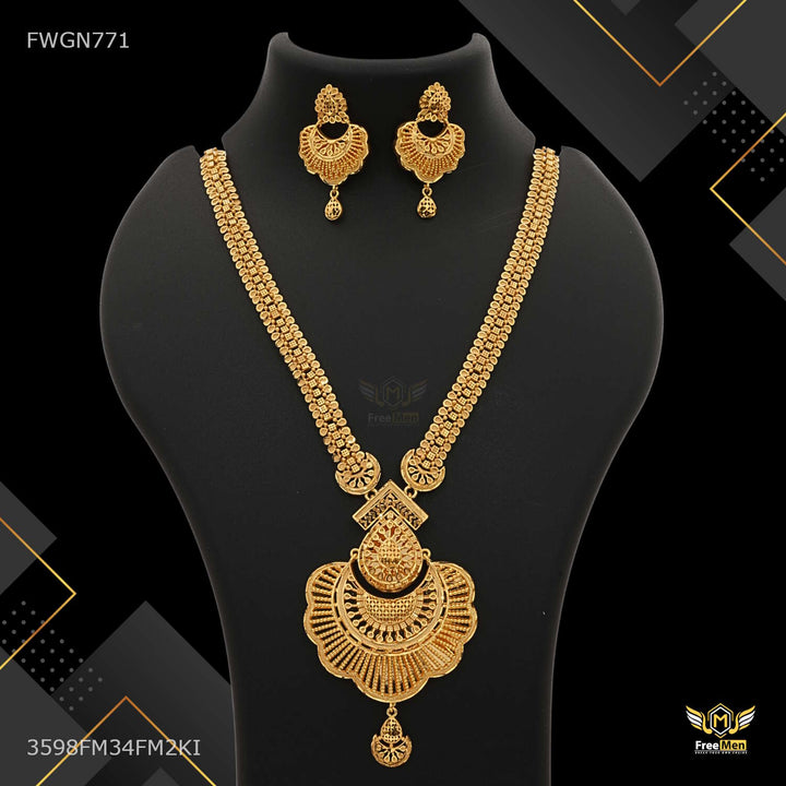Antique Drop Shape with Mini Ball Rani Haar for women - FWGN771 – Freemen®