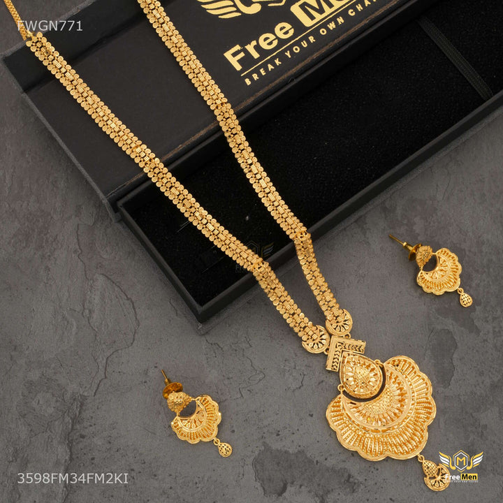 Antique Drop Shape with Mini Ball Rani Haar for women - FWGN771 – Freemen®