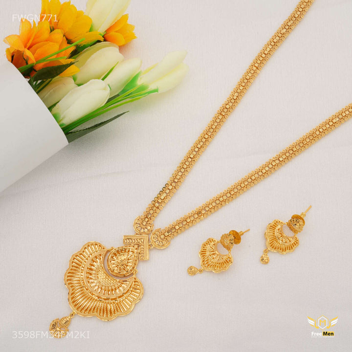Antique Drop Shape with Mini Ball Rani Haar for women - FWGN771 – Freemen®