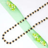 Black and Golden Leaf Rudraksha mala 