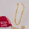 Broad Dimond cut Nawabi with Lotus Chain for Man