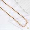 Brown Shini Golden Rudraksha mala