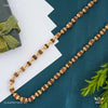 Brown Shini Golden Rudraksha mala